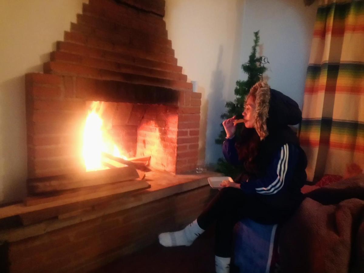El Pacifico Cabana Con Banera Y Chimeneas En Puesta De Sol מראה חיצוני תמונה