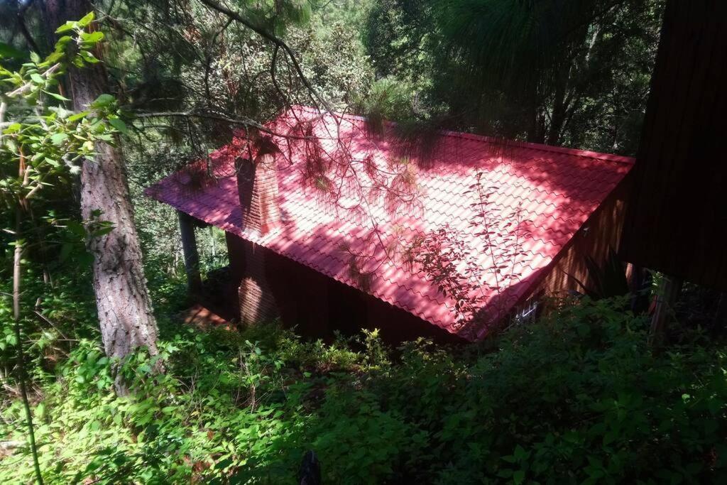 El Pacifico Cabana Con Banera Y Chimeneas En Puesta De Sol מראה חיצוני תמונה
