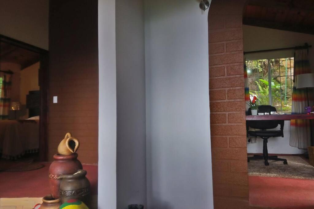 El Pacifico Cabana Con Banera Y Chimeneas En Puesta De Sol מראה חיצוני תמונה
