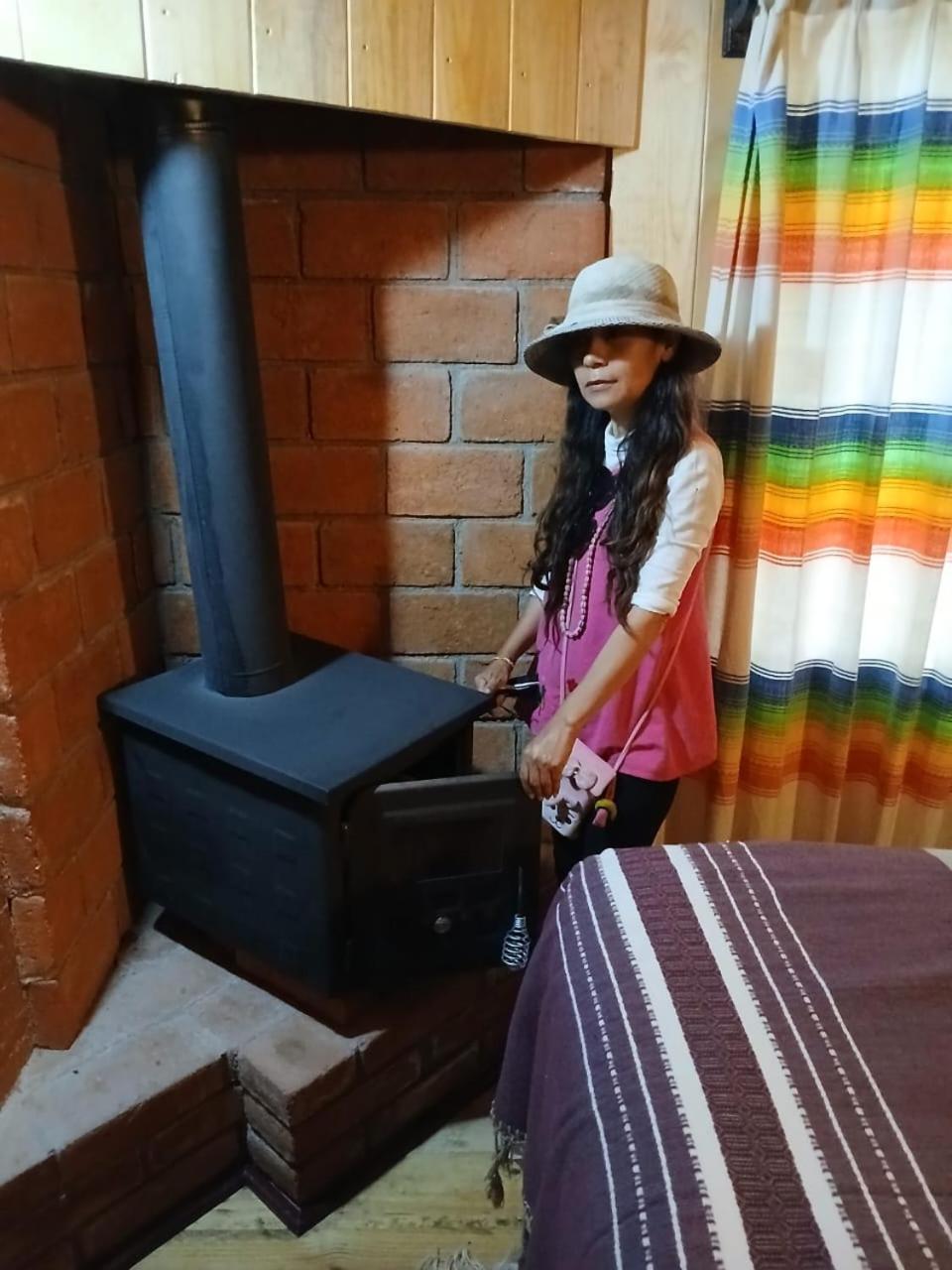 El Pacifico Cabana Con Banera Y Chimeneas En Puesta De Sol מראה חיצוני תמונה